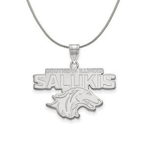 Sterling Silver Southern Illinois U. Medium Necklace - 24 Inch